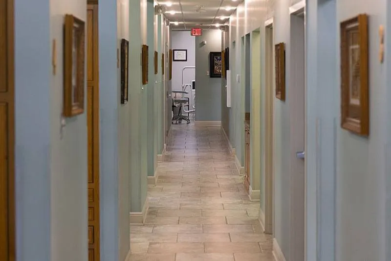 Office lobby and reception area at Louisiana Dental Center Slidell